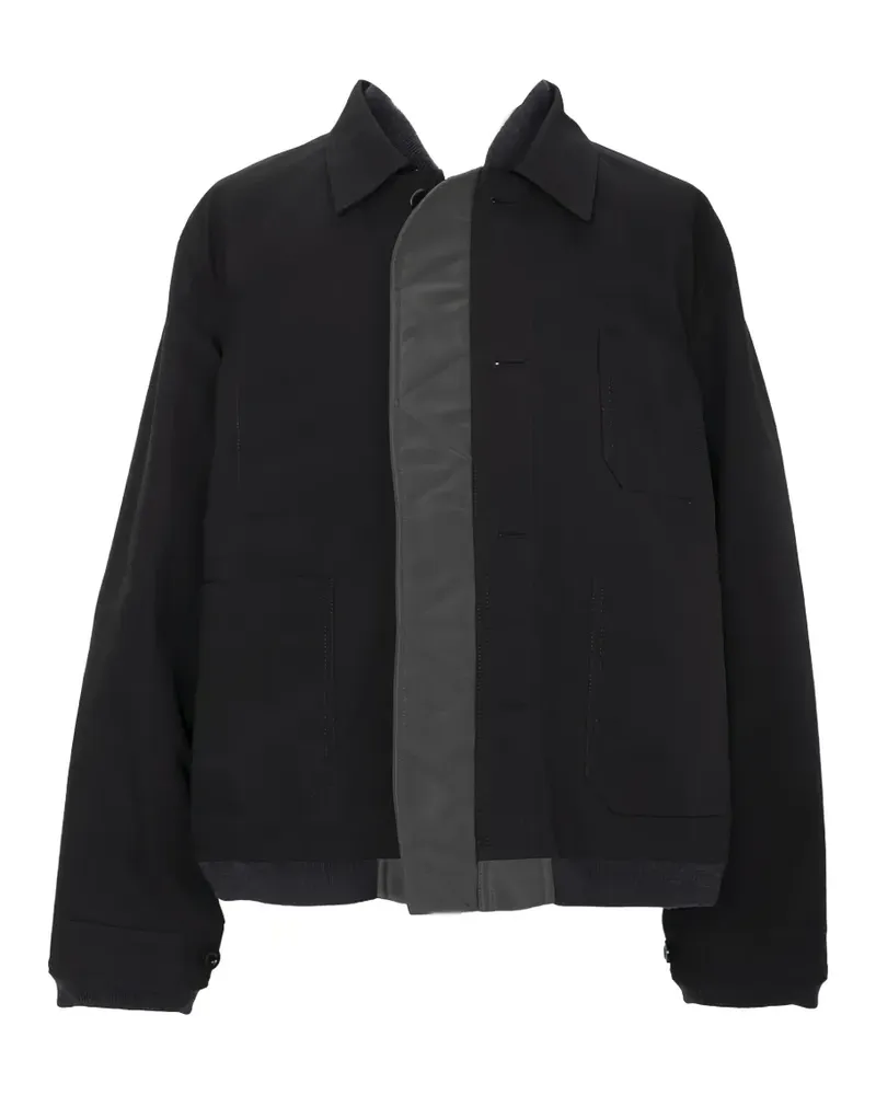 Sacai quilted-panel jacket - Schwarz Schwarz