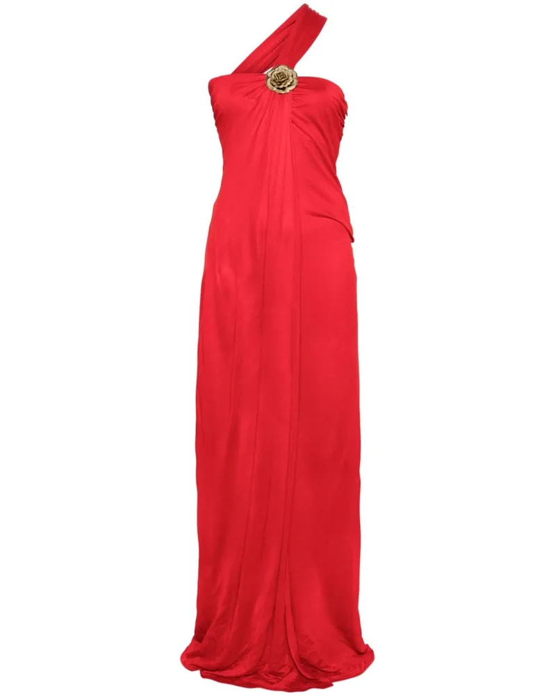 Blumarine Asymmetrisches Maxikleid Rot