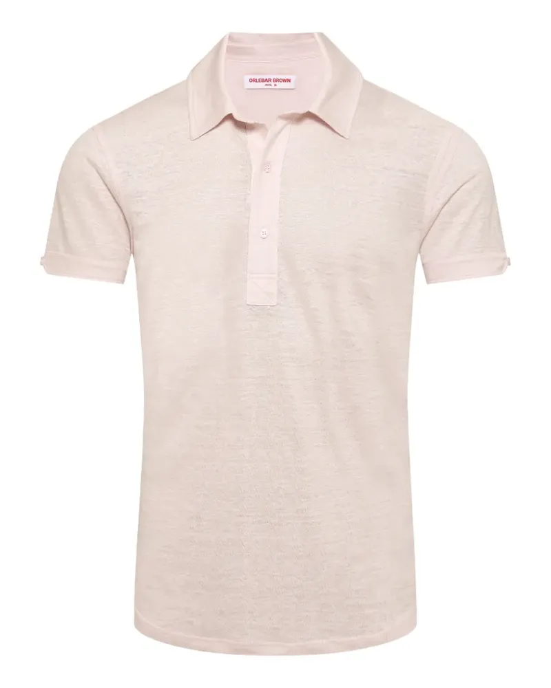 Orlebar Brown linen polo shirt - Rosa Rosa