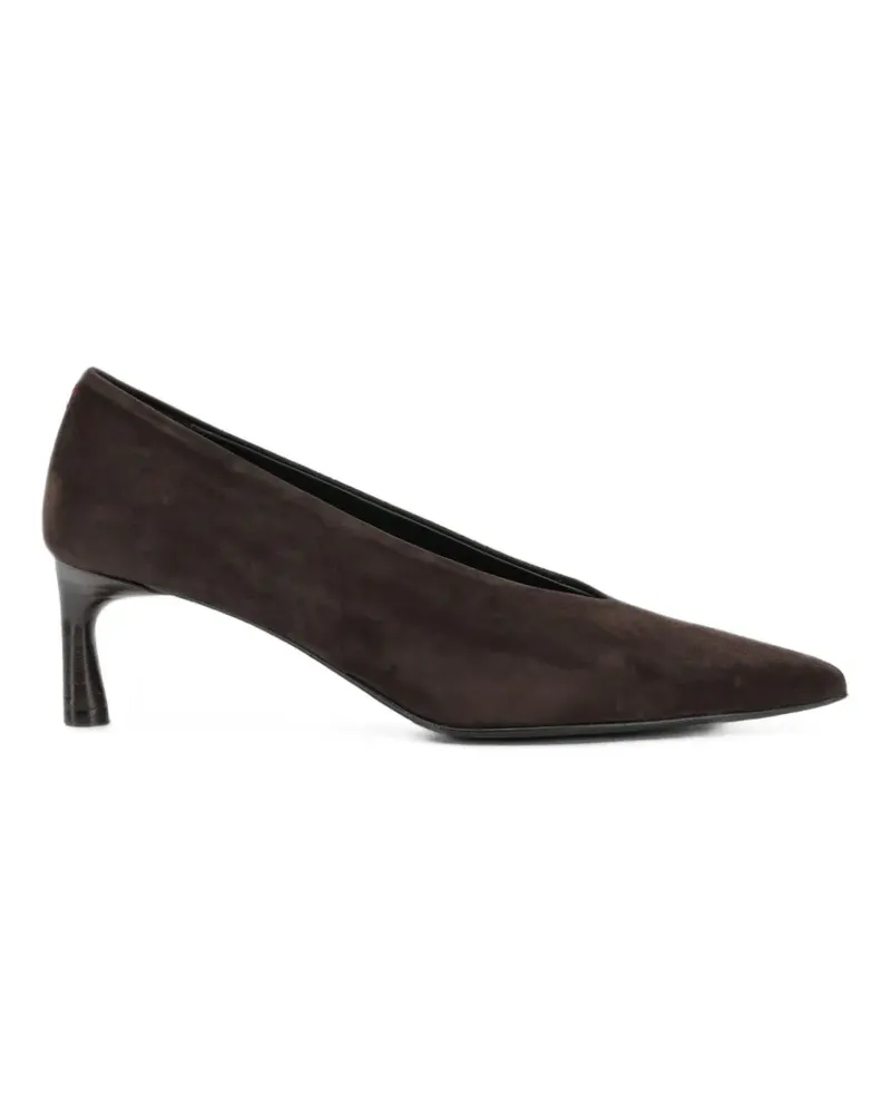 HALMANERA Spitze Pumps aus Wildleder - Braun Braun