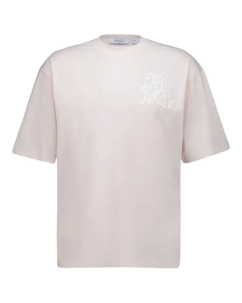 OFF-WHITE logo-print T-shirt - Rosa Rosa