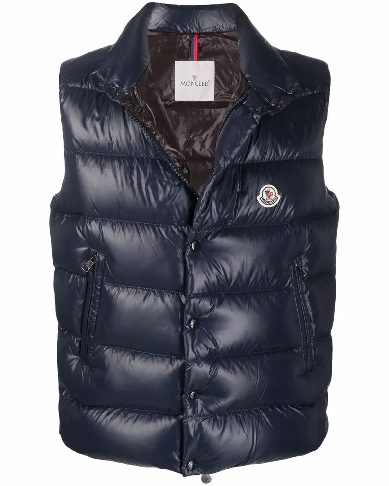 Moncler Gesteppte Weste - Blau Blau
