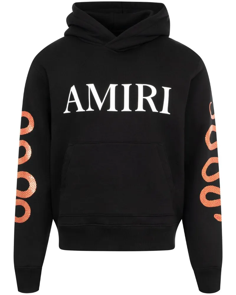 Amiri Hoodie mit Schlangen-Print - Schwarz Schwarz