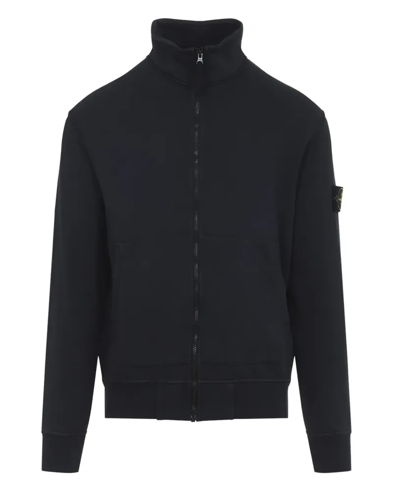 Stone Island zip-up high-neck sweater - Blau Blau