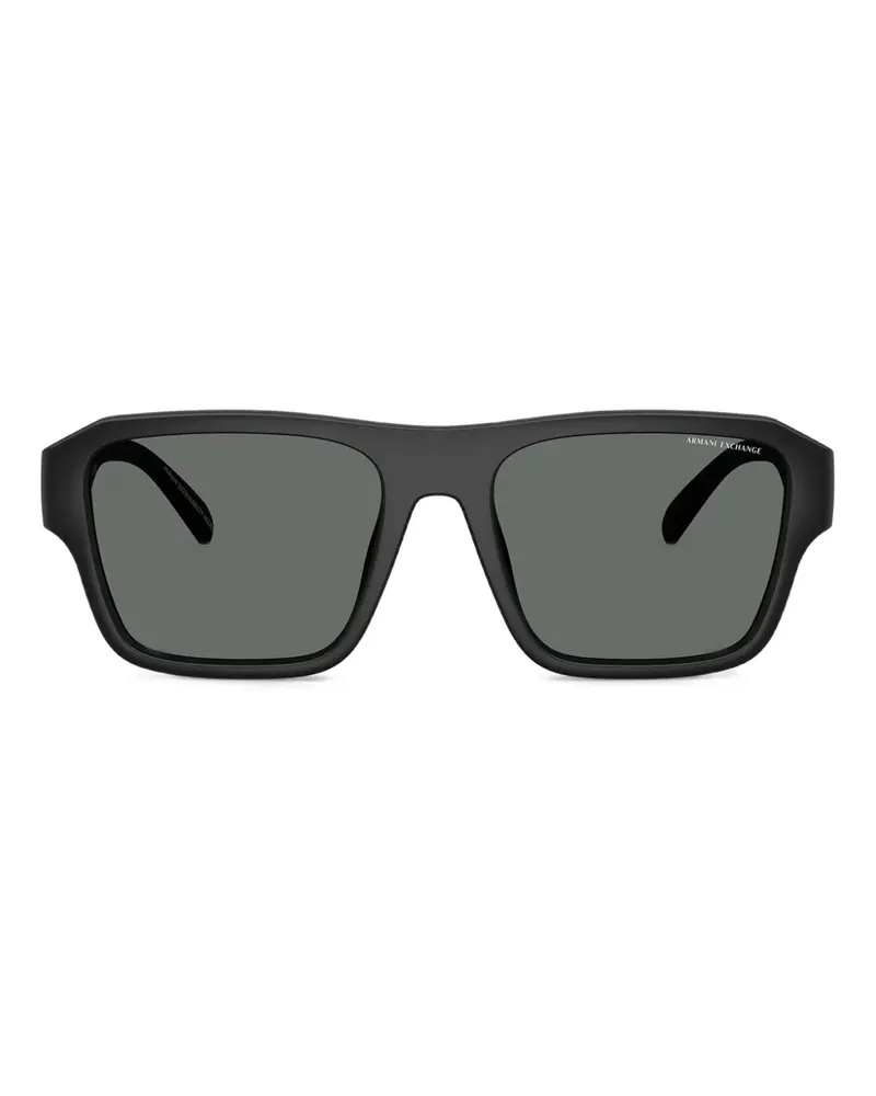 Armani Exchange Eckige Sonnenbrille - Schwarz Schwarz