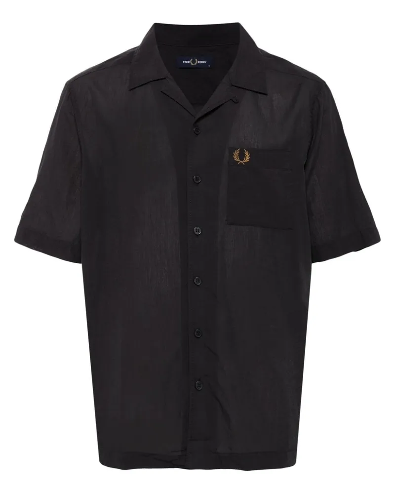 Fred Perry Hemd mit Reverskragen Grau