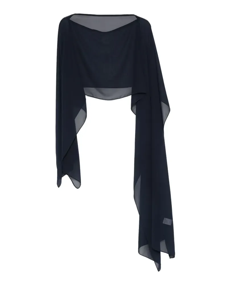 Gianluca Capannolo Semi-transparenter Schal - Blau Blau