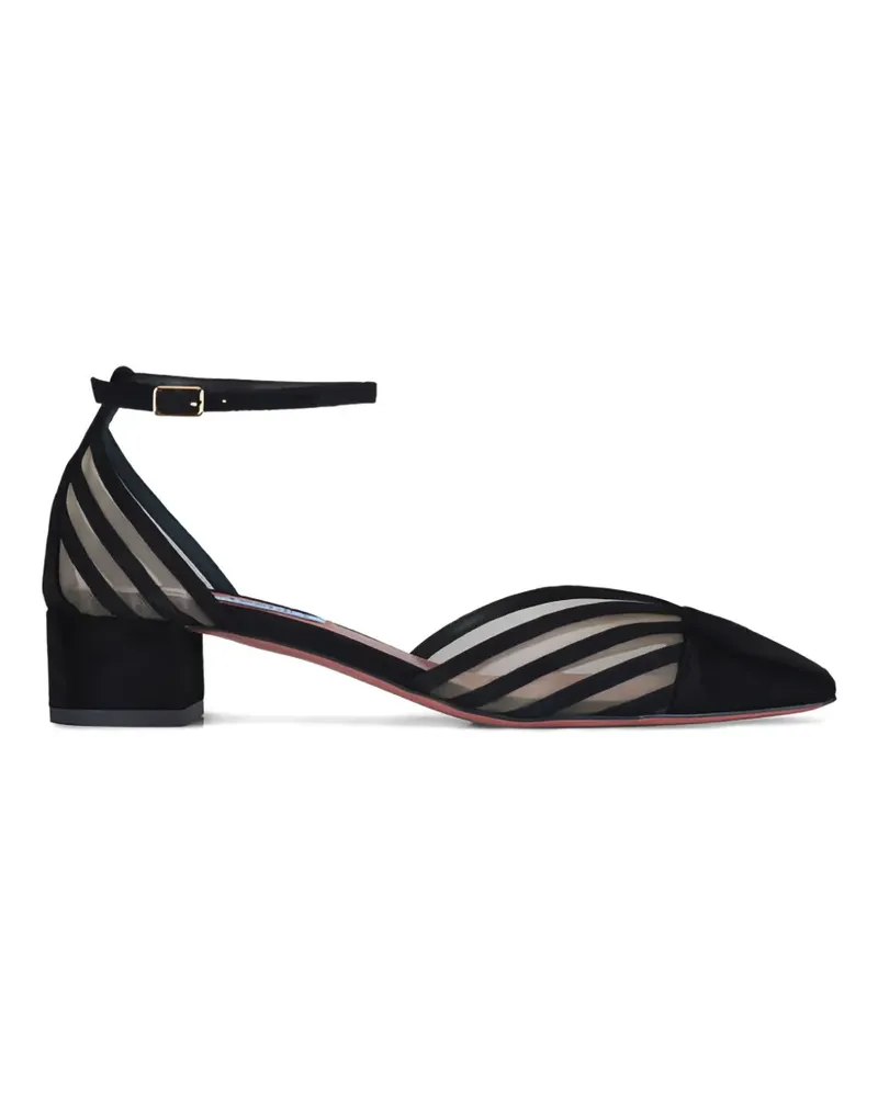 Aquazzura Alana striped pumps - Schwarz Schwarz