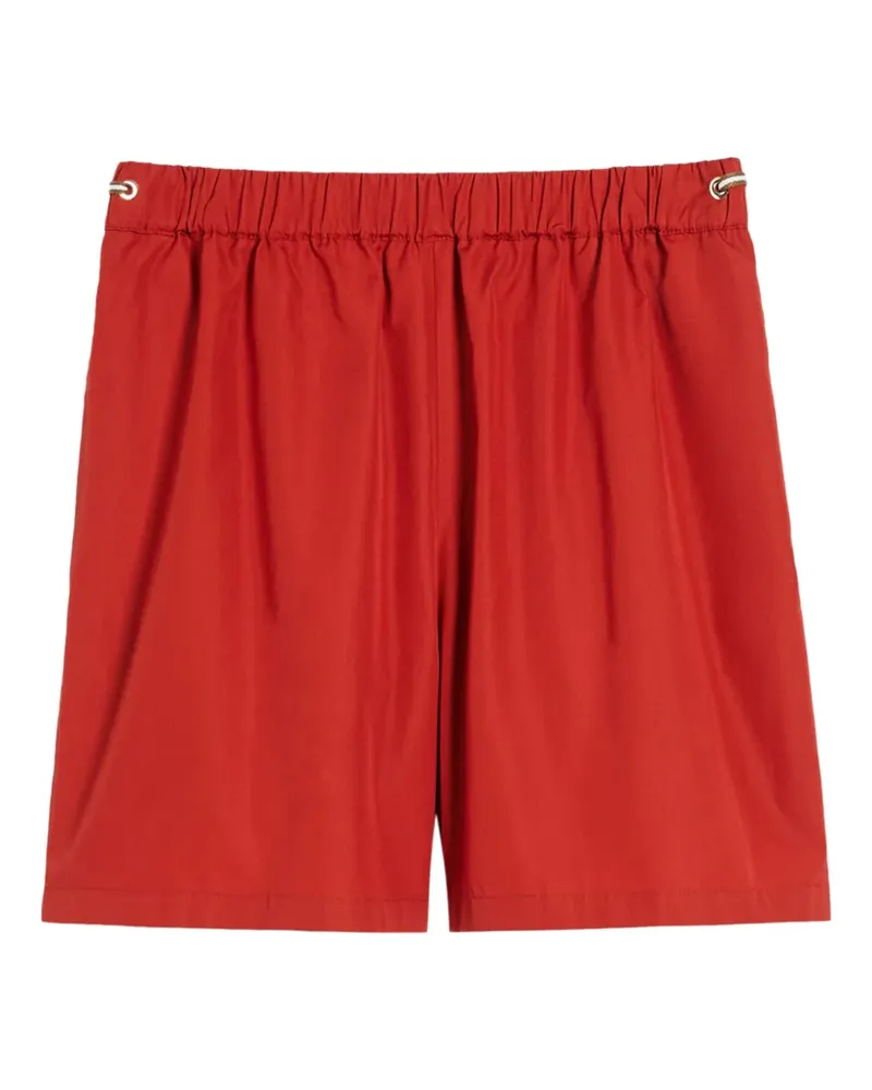 Max Mara Shorts mit Stretchbund - Rot Rot
