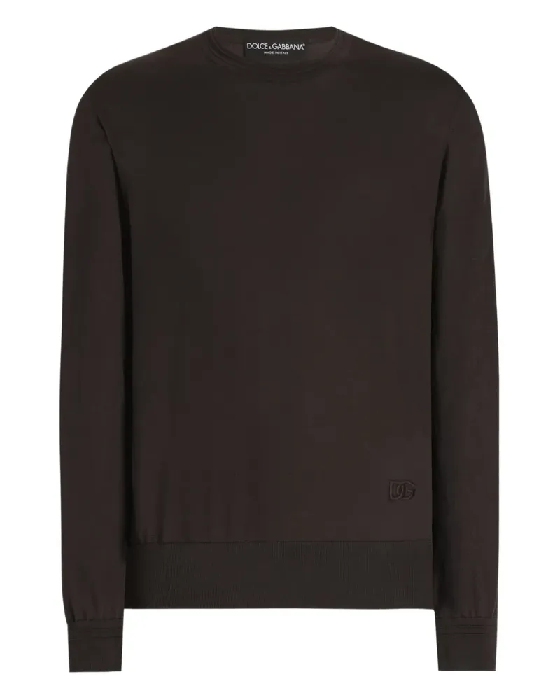 Dolce & Gabbana T-Shirt aus Seide - Braun Braun