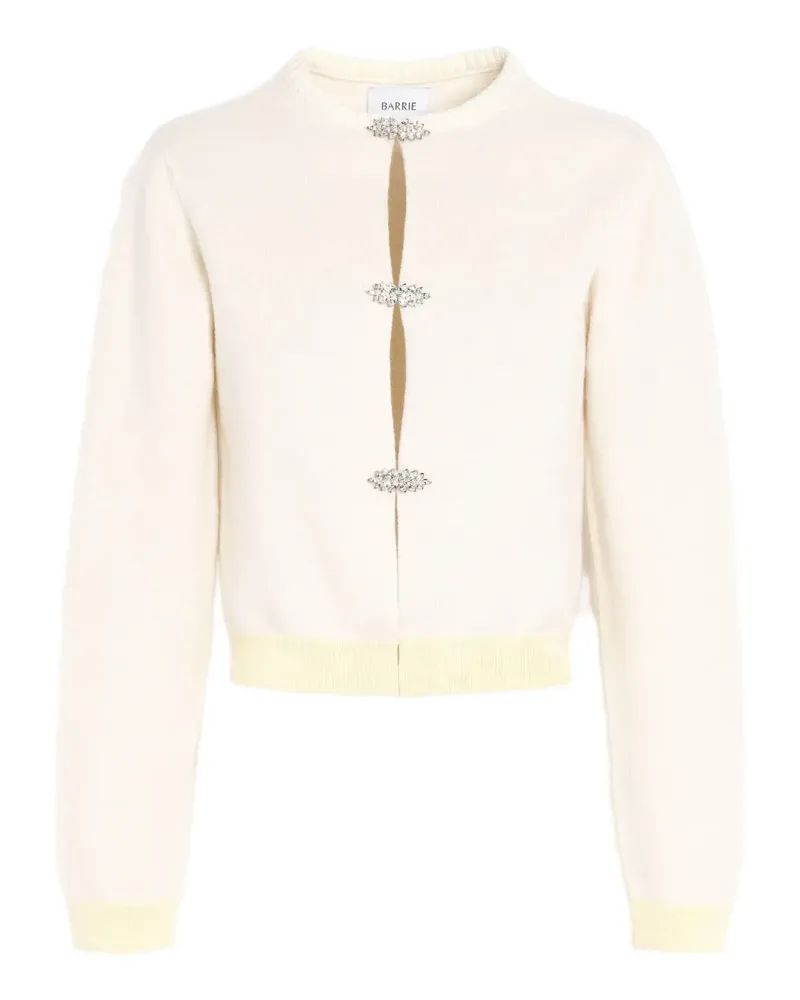 Barrie Cardigan aus Kaschmir mit Schmuckdetail - Nude Nude