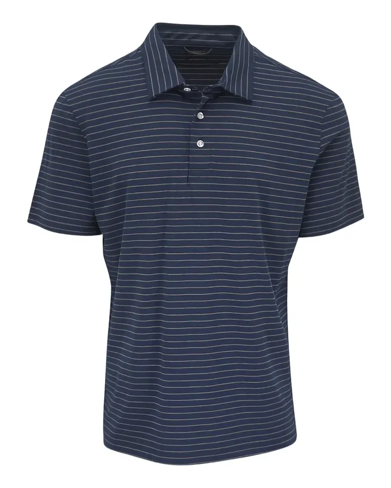 Faherty Gestreiftes Poloshirt - Blau Blau