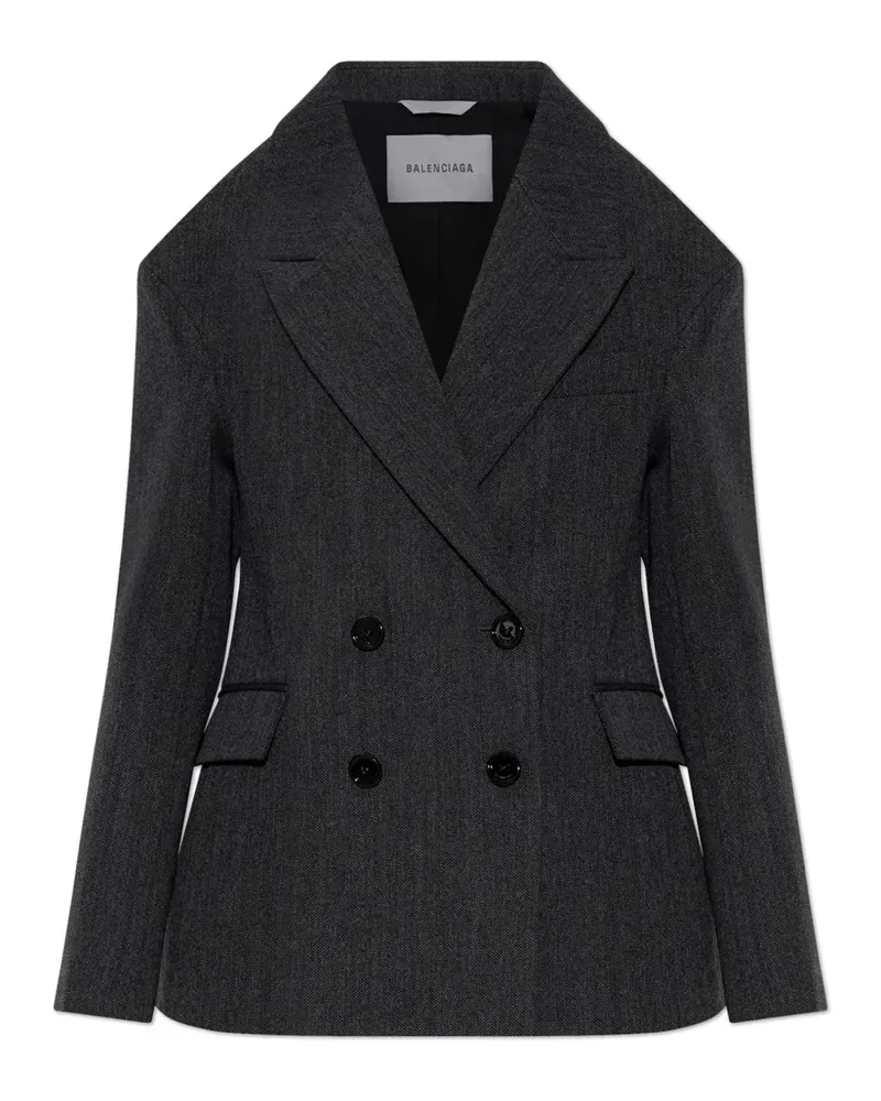 Balenciaga Stola jacket in dark grey - Grau Grau