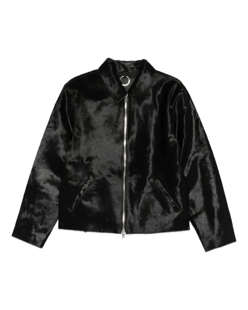 Heliot Emil Hemdjacke mit Reißverschluss - Schwarz Schwarz