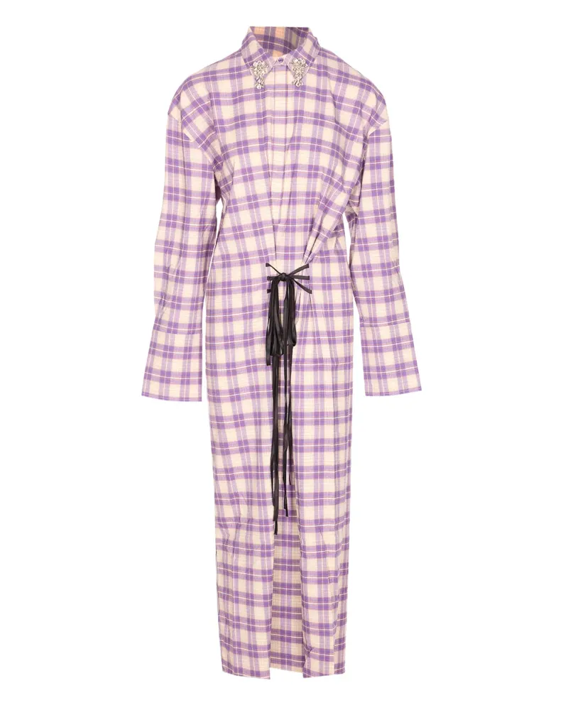 Essentiel Kleid mit Kristallen - Violett Violett