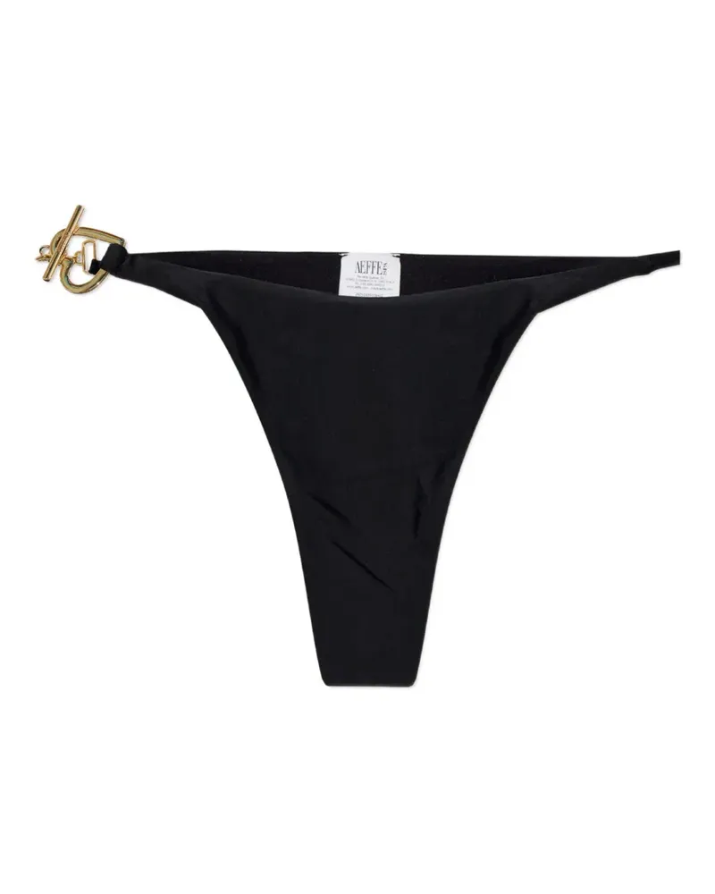 Moschino heart-charm bikini bottoms - Schwarz Schwarz