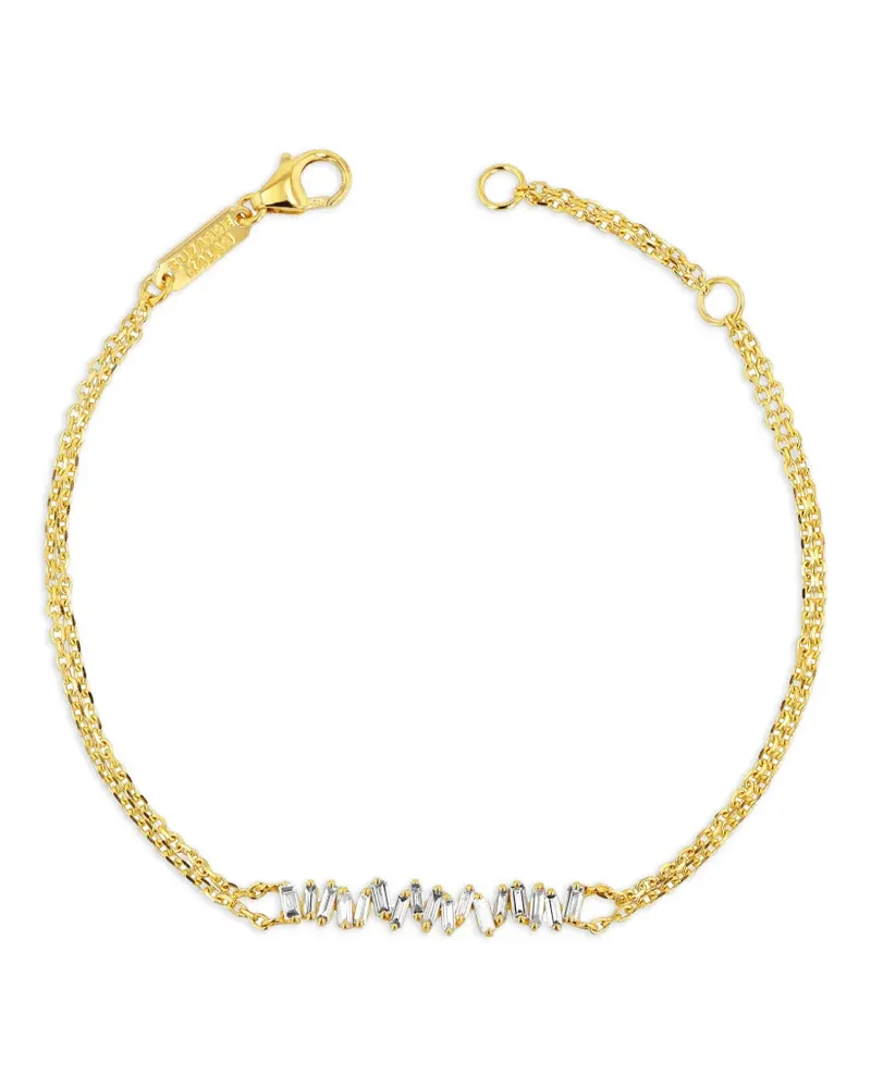 Suzanne Kalan 18kt Gelbgoldarmband mit einem Diamanten Gold