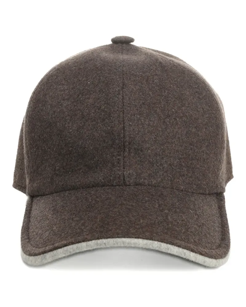 BARBA Baseballkappe aus Kaschmir - Braun Braun