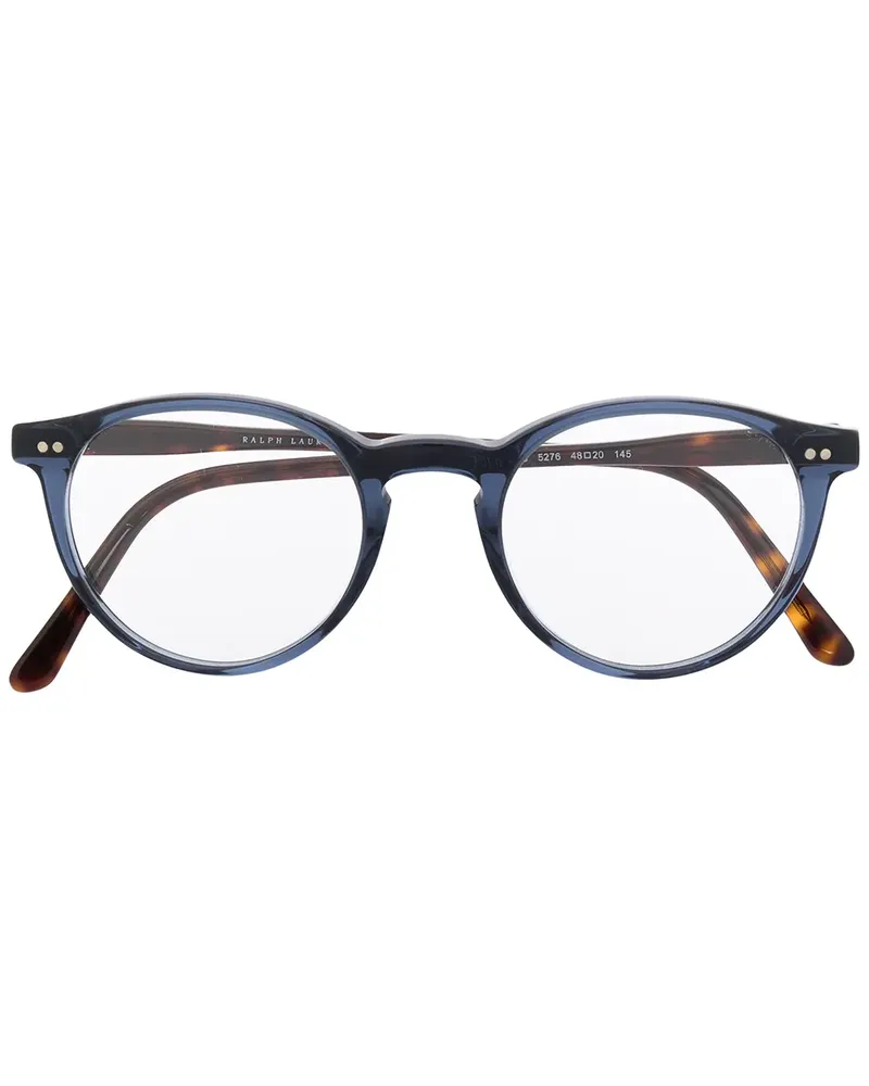 Ralph Lauren Runde Brille in Schildpattoptik - Blau Blau