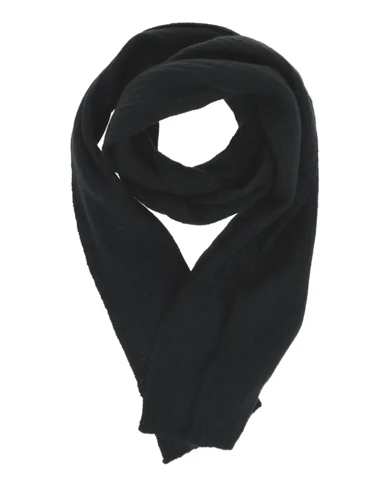 Roberto Collina Gerippter Strickschal - Schwarz Schwarz