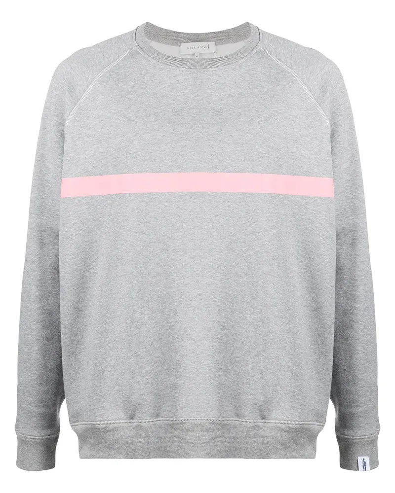 MACKINTOSH Sweatshirt mit Streifendetail - Grau Grau