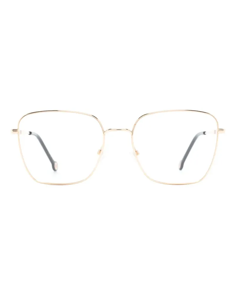 Carolina Herrera New York Brille mit geometrischem Gestell - Gold Gold