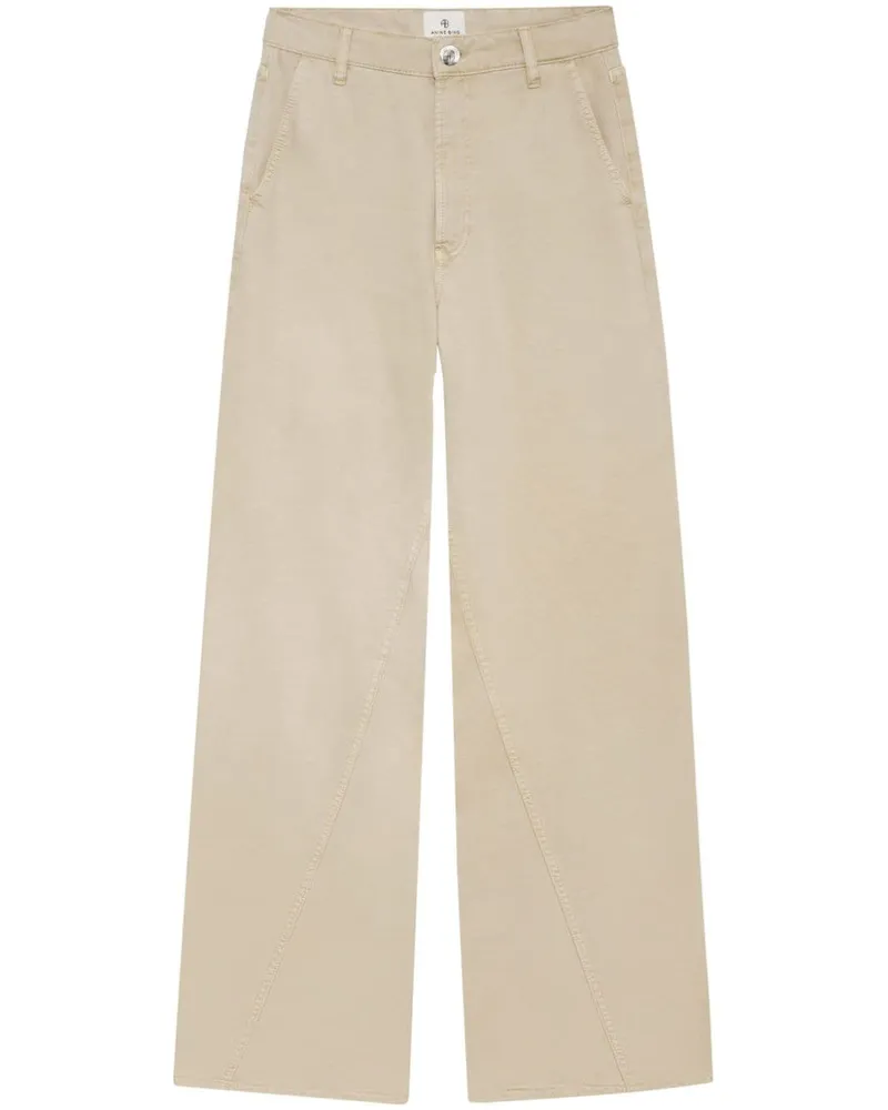 Anine Bing Briley Twill-Hose - Nude Nude