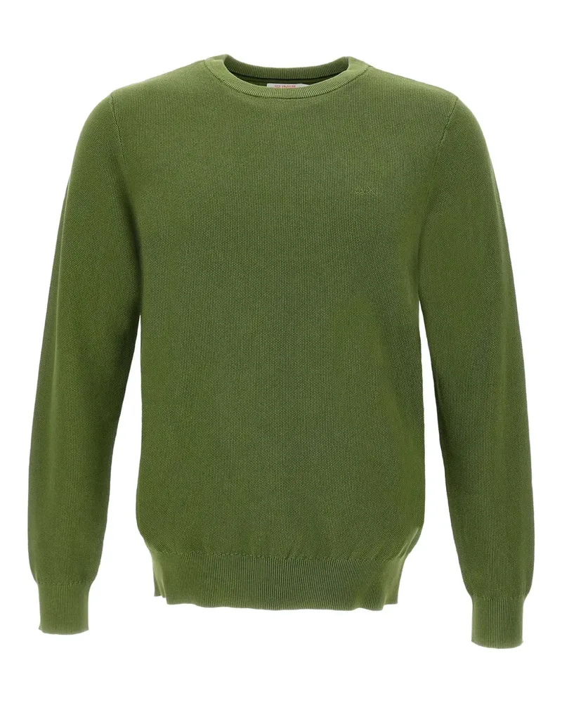Sun68 Pullover mit Wabenmuster - Grün Grün