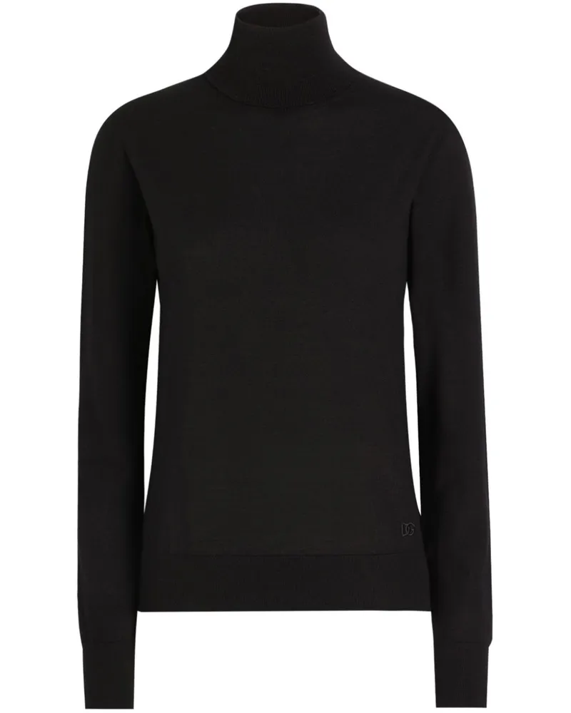Dolce & Gabbana Pullover mit Logo-Stickerei - Schwarz Schwarz