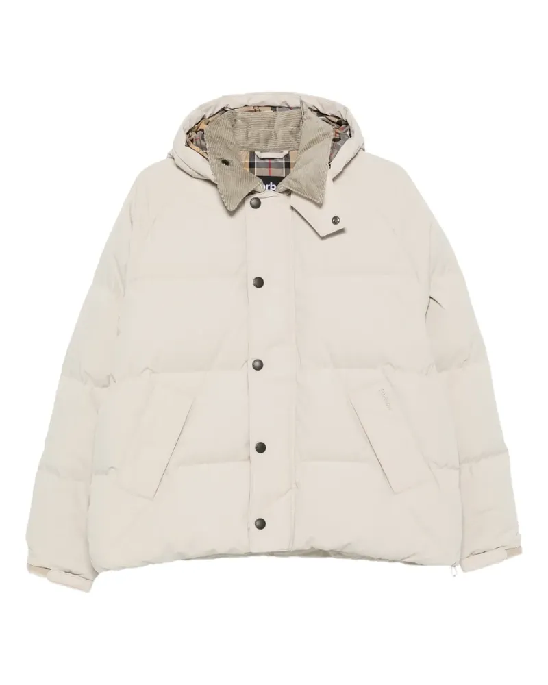 Barbour Gesteppte Transport Kapuzenjacke - Nude Nude