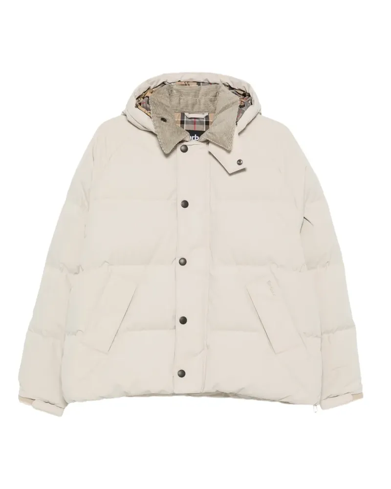 Barbour Gesteppte Transport Kapuzenjacke - Nude Nude
