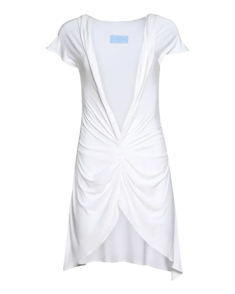 DI PETSA Aphrodite V-neck mini dress - Weiß Weiß