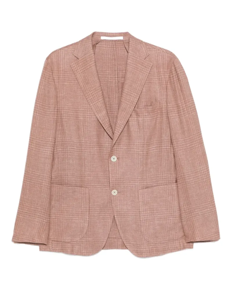 Eleventy Kariertes Sakko - Rosa Rosa