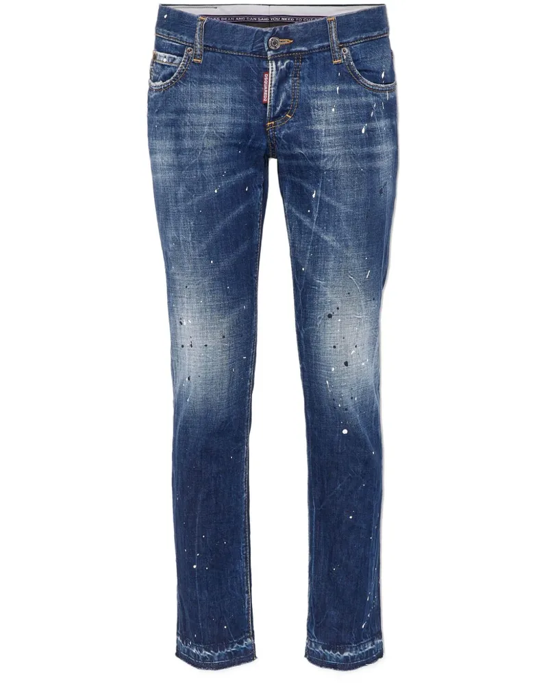 Dsquared2 Skinny-Jeans mit hohem Bund - Blau Blau