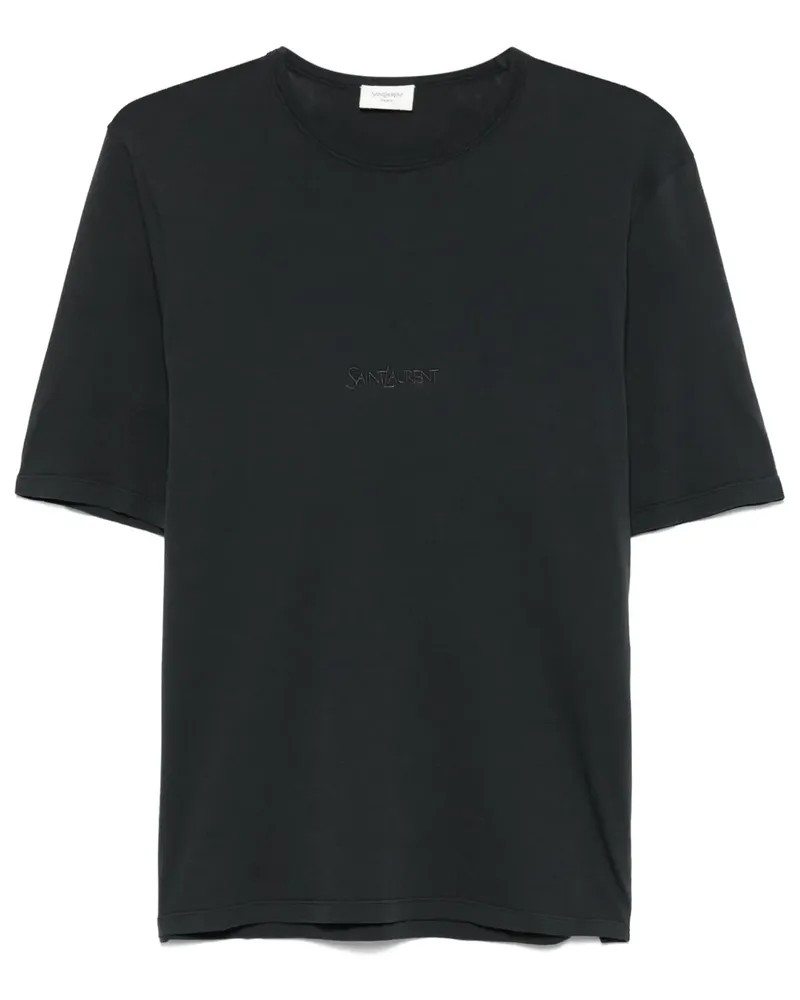 Saint Laurent T-Shirt mit rundem Ausschnitt - Grau Grau