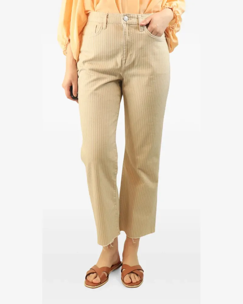 Frame Denim Gestreifte Jeans - Nude Nude