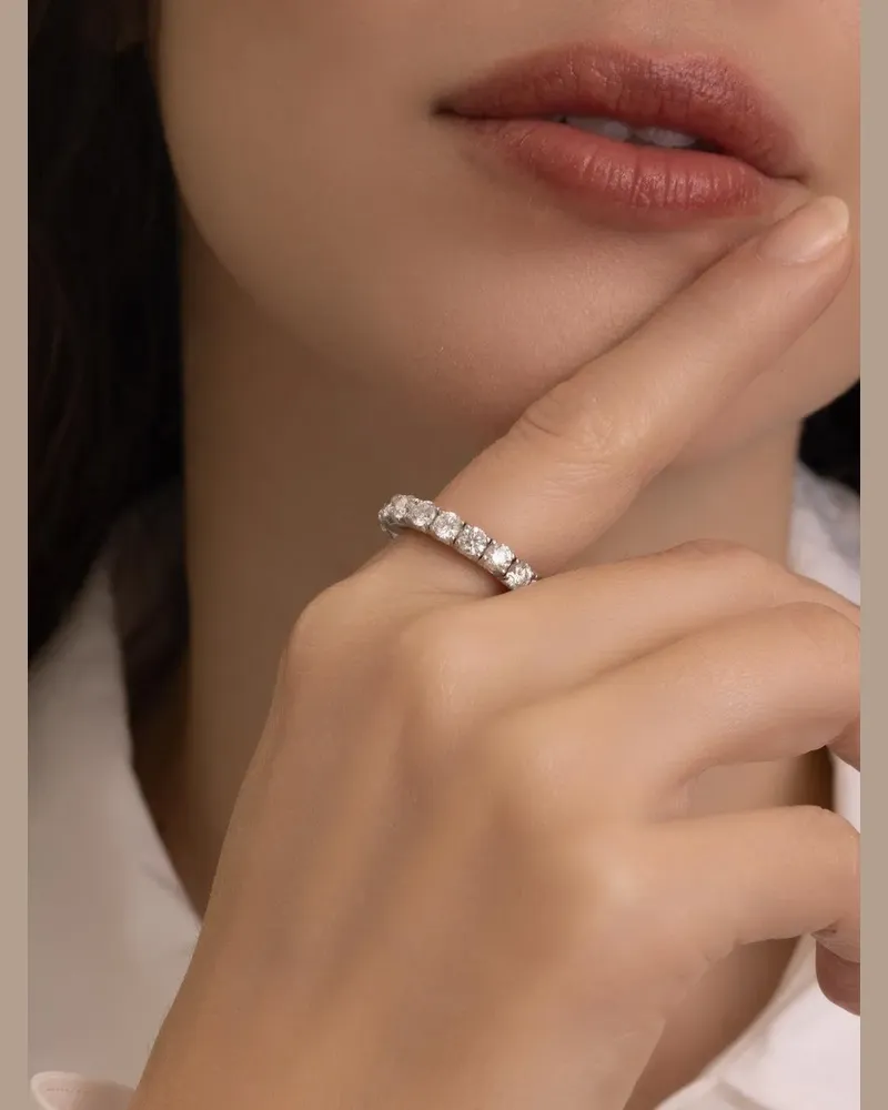 Roberto Demeglio Stretchring mit Diamant - Silber Silber