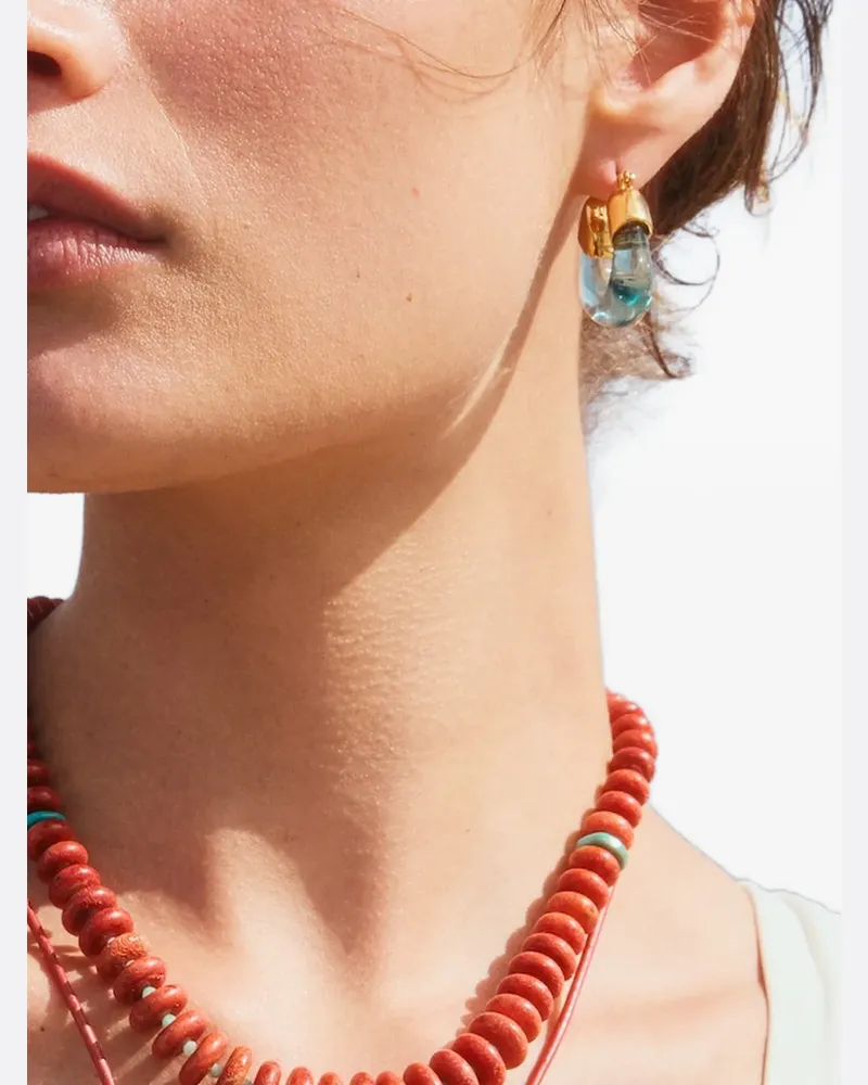 Lizzie Fortunato Organic hoop earrings - Gold Gold