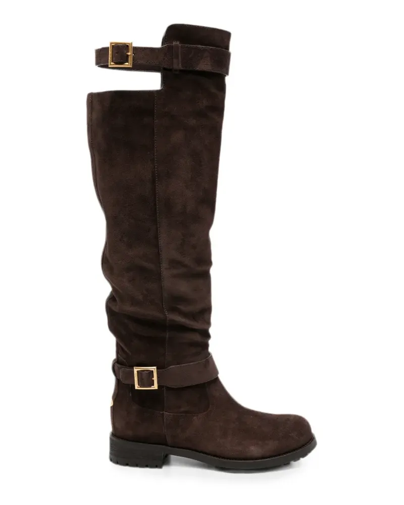 Jimmy Choo Biker KB buckle-strap boots - Braun Braun