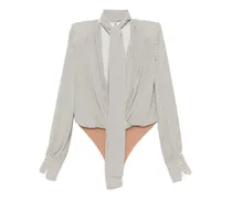 Top mit Polka Dots - Weiß