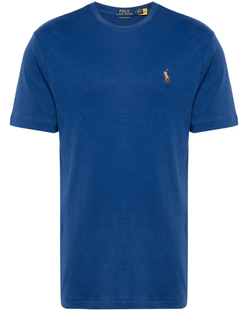 Ralph Lauren T-Shirt mit Polo Pony - Blau Blau