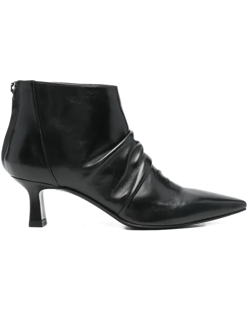 The Seller ruched ankle boots - Schwarz Schwarz