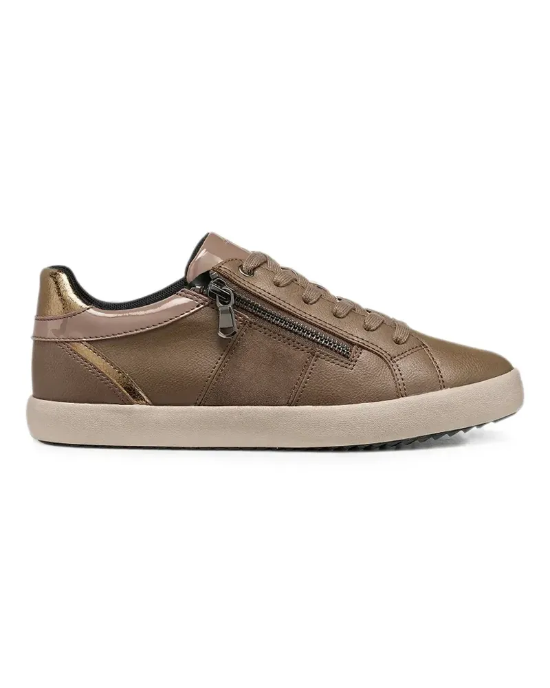 Geox Sneakers mit seitlichem Reißverschluss - Braun Braun