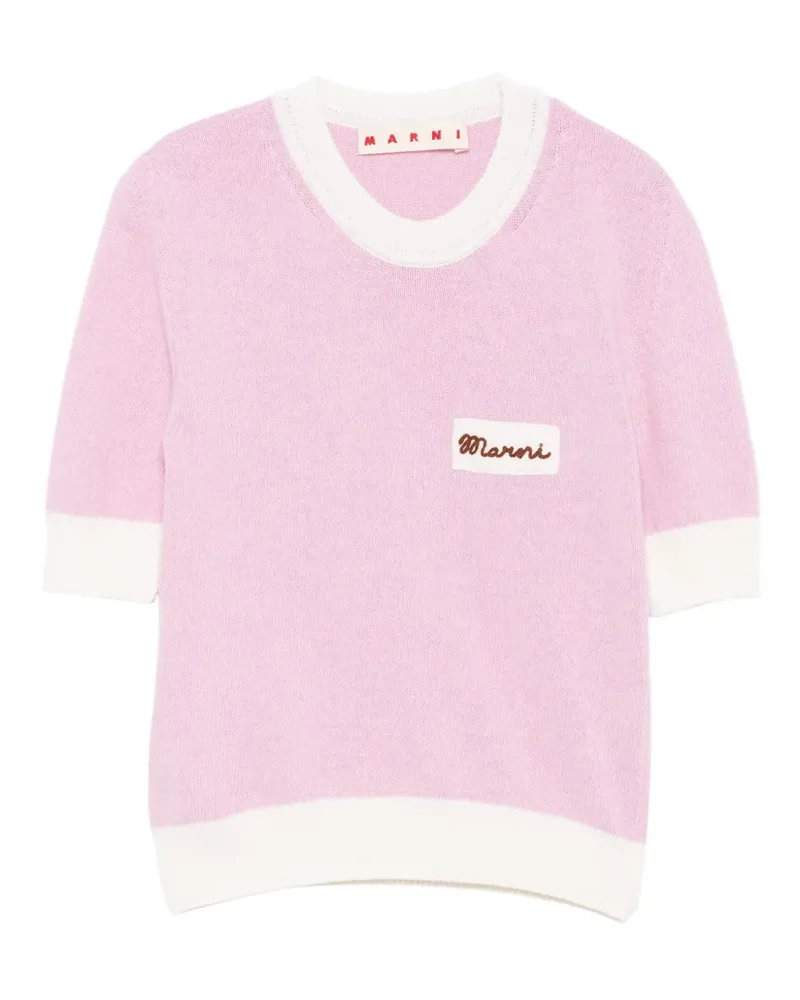 Marni Pullover mit Stickerei - Rosa Rosa