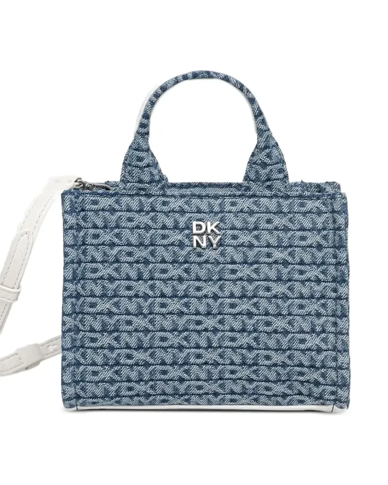 DKNY Tote Bag mit Logo-Muster - Blau Blau