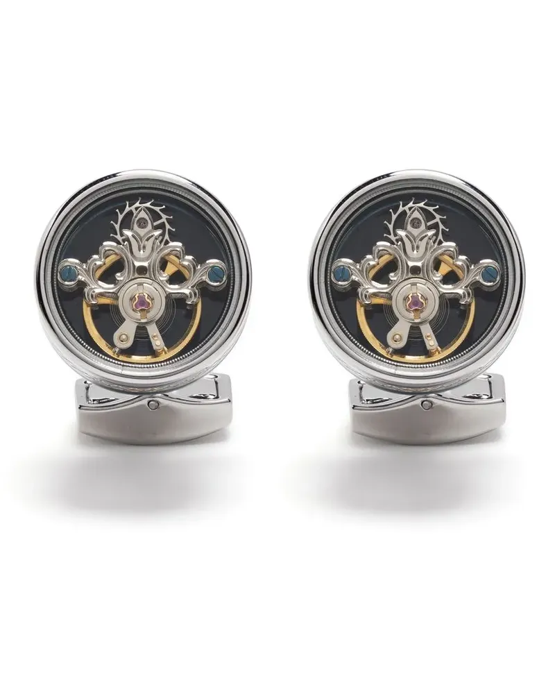 Tateossian Tourbillon Gear Manschettenknöpfe - Silber Silber