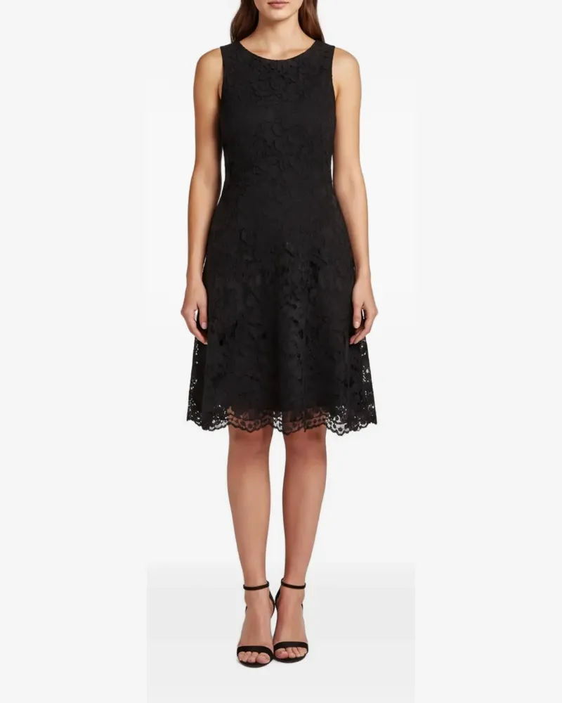 Sandro guipure lace sleeveless midi dress - Schwarz Schwarz