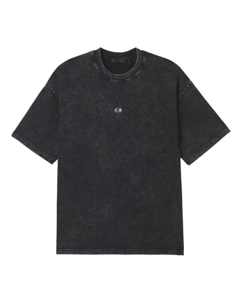 FIVE CM T-Shirt mit grafischem Detail - Grau Grau