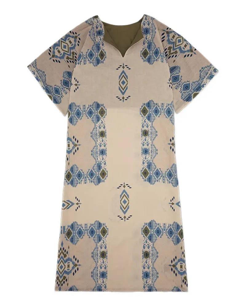 Fortela Acaia V-neck midi dress - Nude Nude