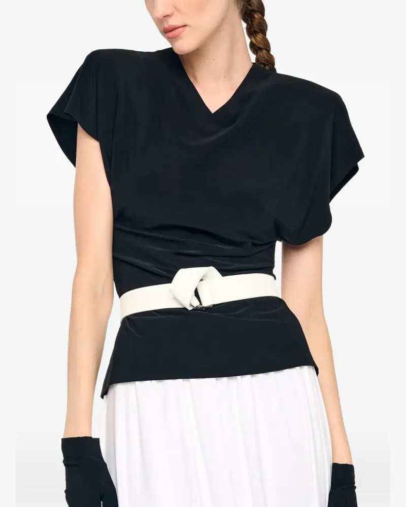 Norma Kamali knot belt - Weiß Weiß